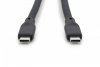 Digitus Kabel połączeniowy silikonowy USB-C - USB-C, USB 3.2 Gen1 5G 4K 100W, 2m czarny